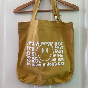 Yellow tote bag